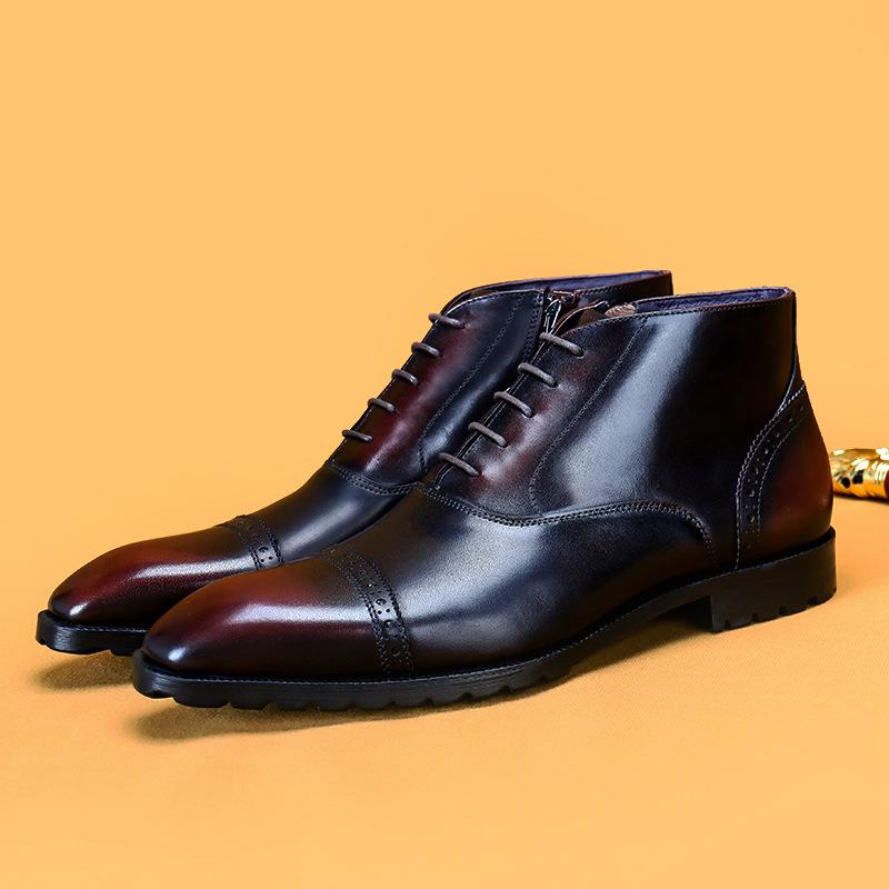 Handmade leather boots