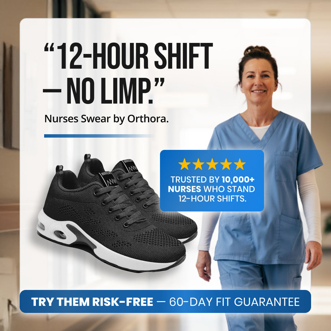 12-Hour Shift Shoes for All-Day Foot, Knee & Back Pain Relief