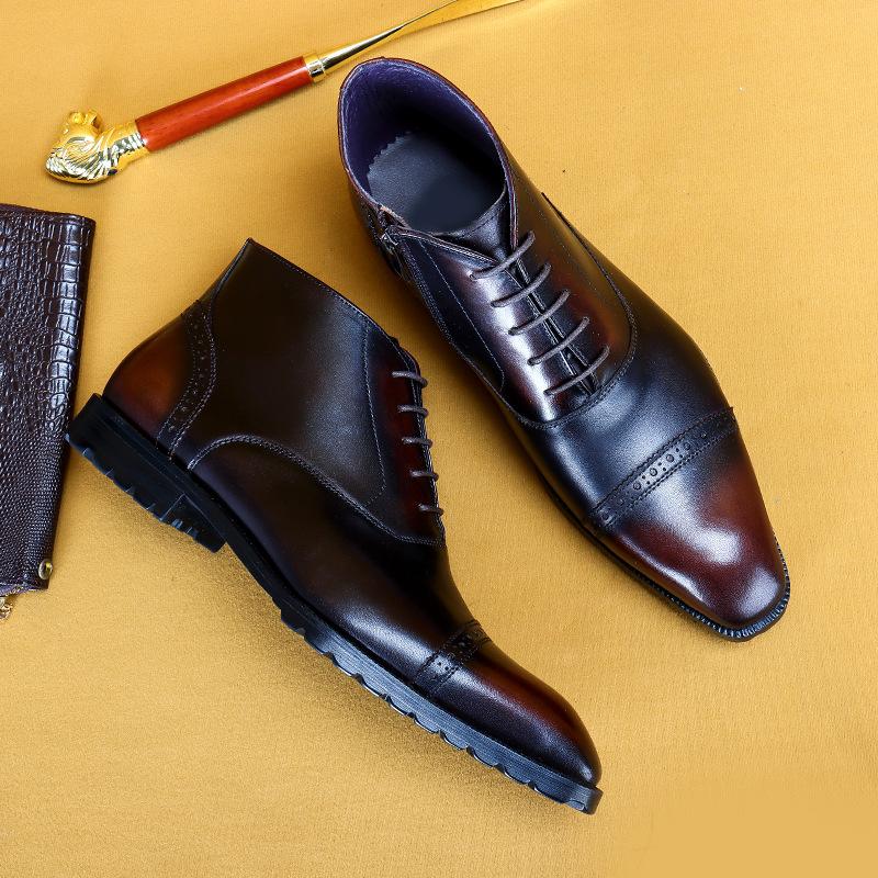 Handmade leather boots