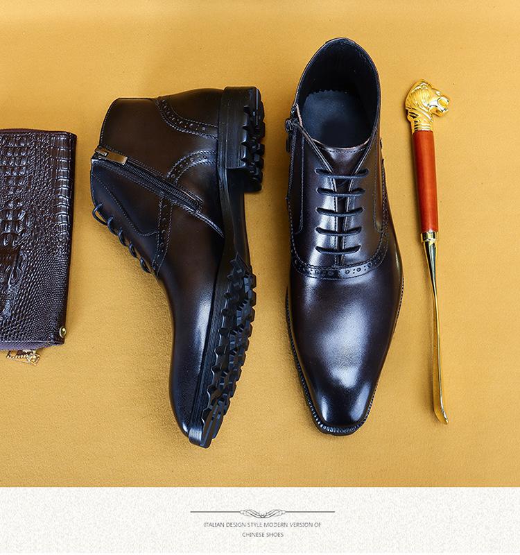 Handmade leather boots