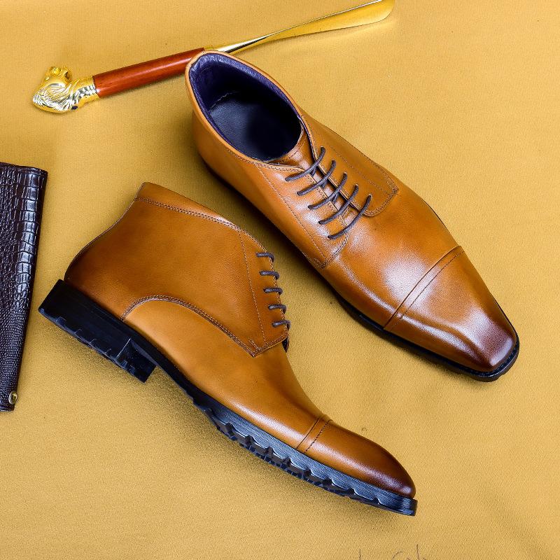Handmade leather boots