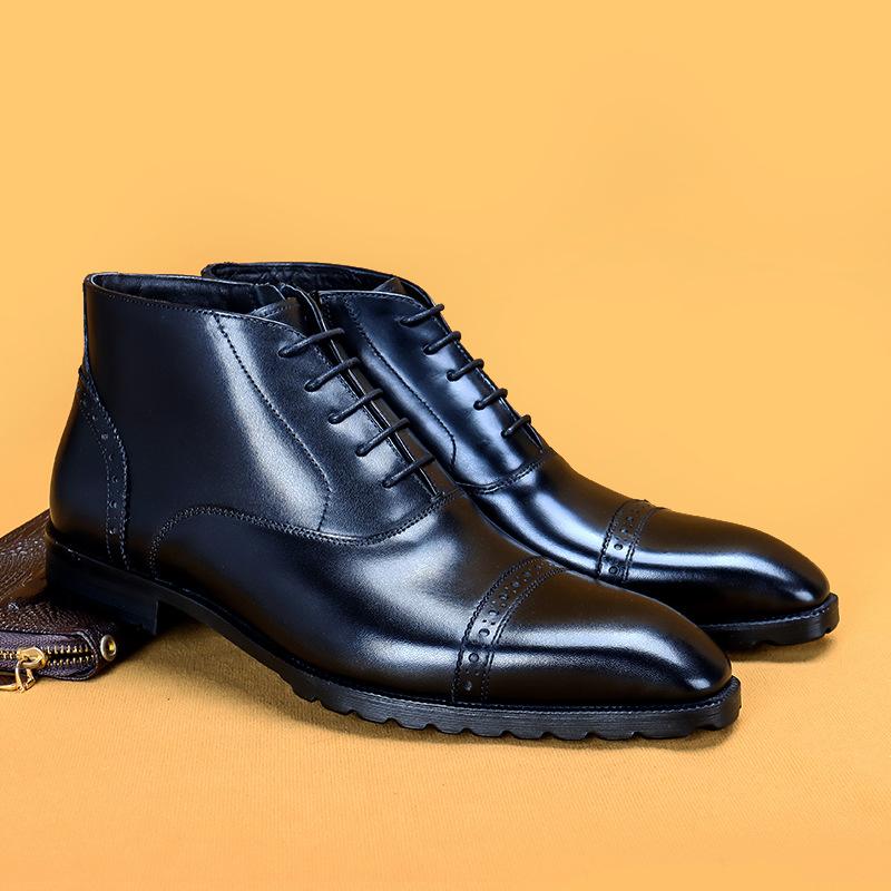 Handmade leather boots