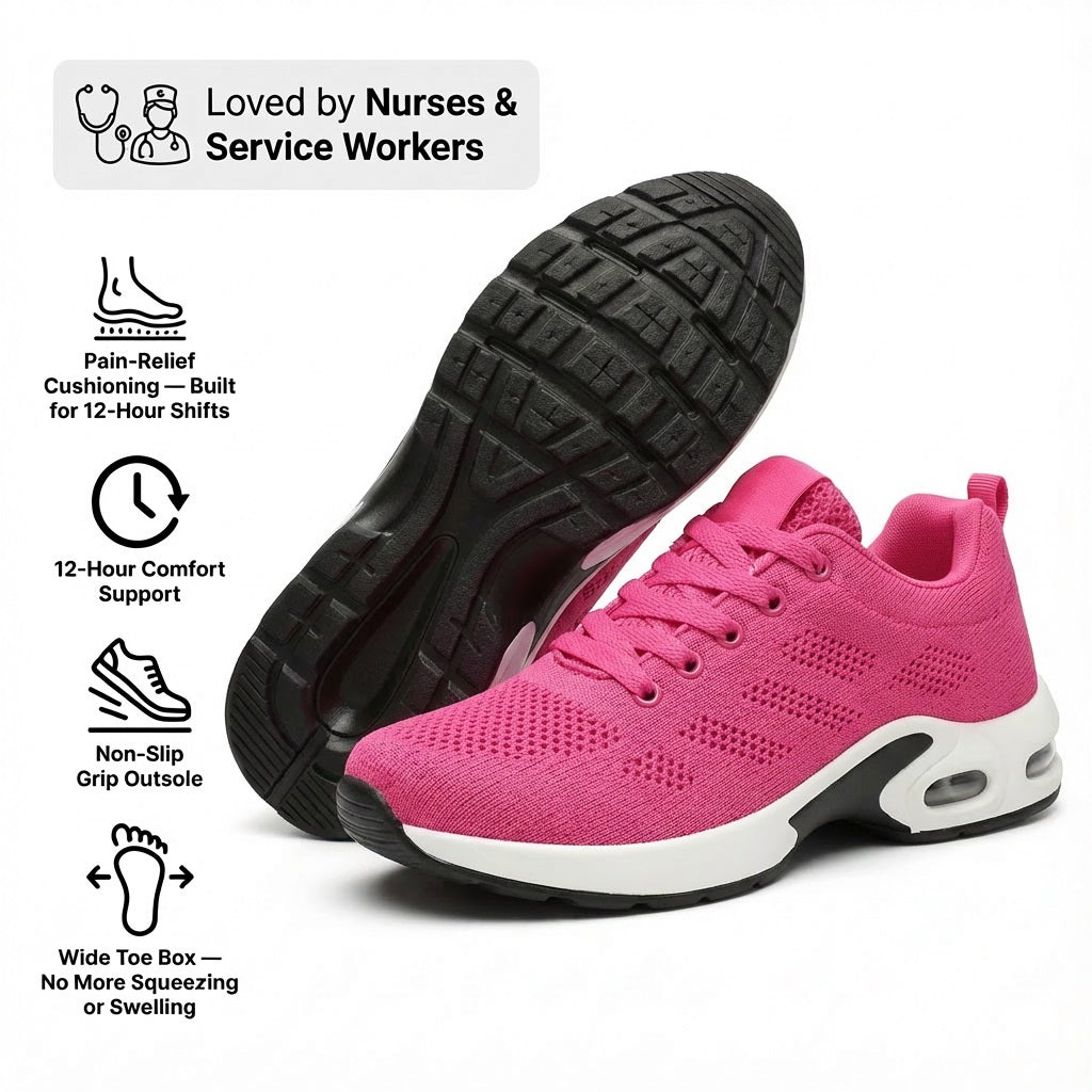 12-Hour Shift Shoes for All-Day Foot, Knee & Back Pain Relief