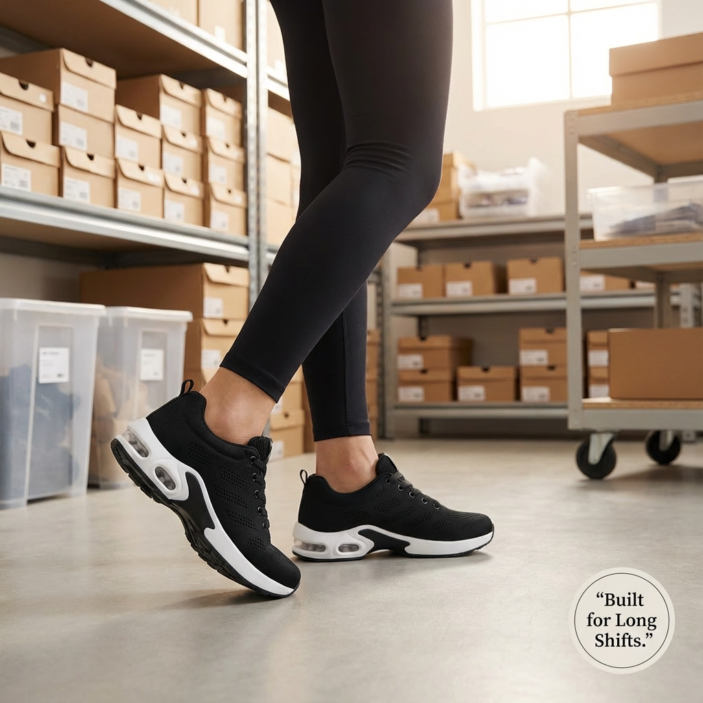 12-Hour Shift Shoes for Heel & Plantar Fasciitis Relief (Unisex)