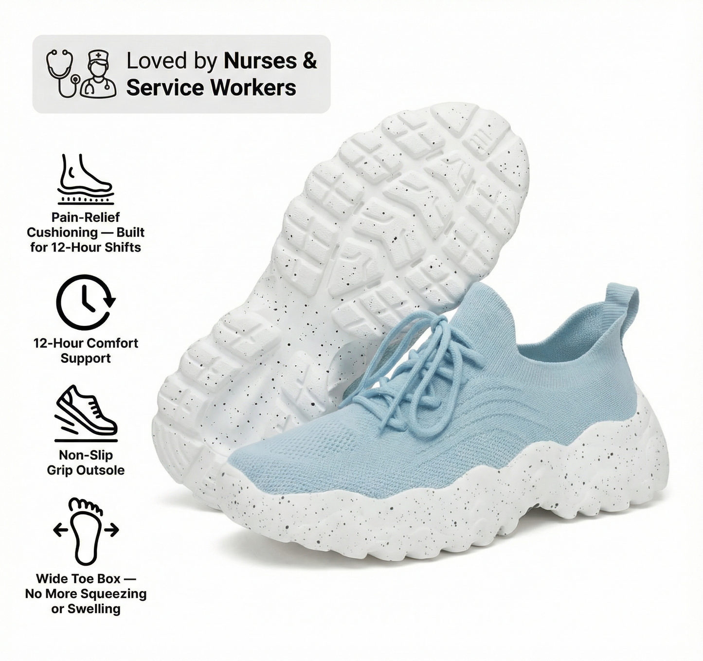 Healthy and Supportive Walking Shoes (BOGO)