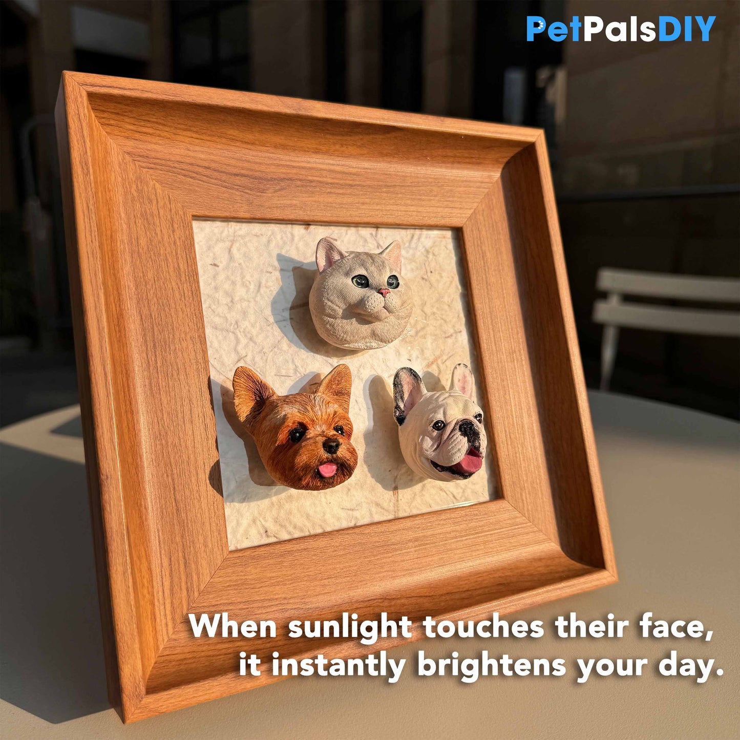 Hand-Engraved Custom Pet Head Fridge Magnet