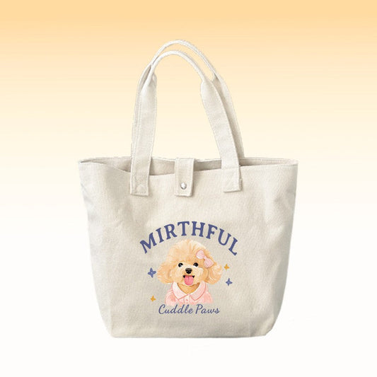 Personalized Pet Portrait Cotton Tote Bag