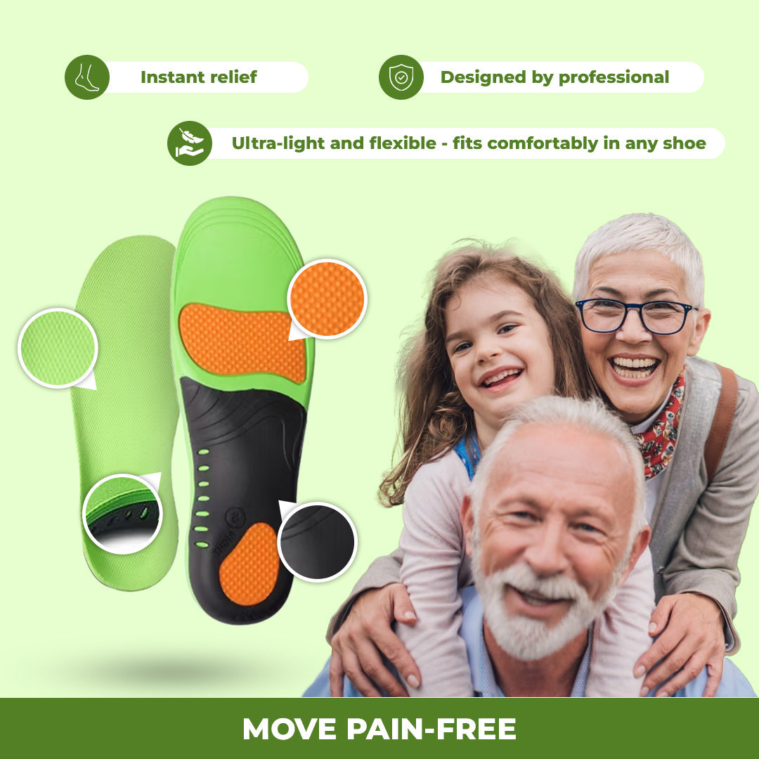 Orthopedic Insoles - Pain Relief and Shock Absorption