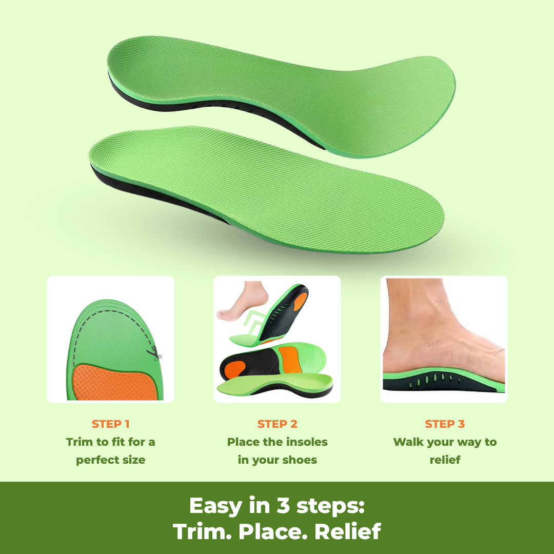 Orthopedic Insoles - Pain Relief and Shock Absorption