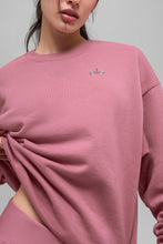 Accolade Crew Neck Pullover - Pink Wild Rose