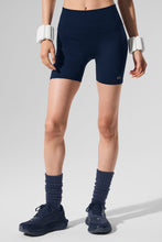 5" Seamless Ribbed Favorite Short - Navy