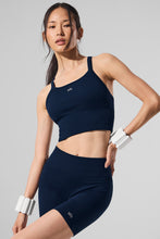Seamless Ribbed Favorite Bra Tank - Navy