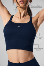 Seamless Ribbed Favorite Bra Tank - Navy