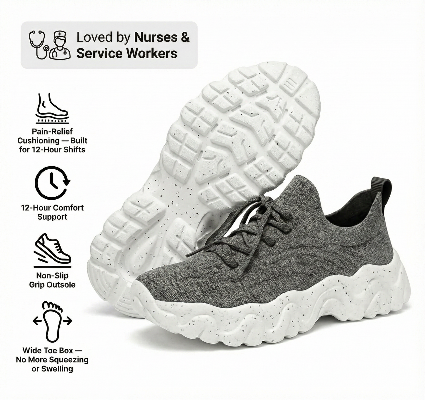 Healthy and Supportive Walking Shoes (BOGO)