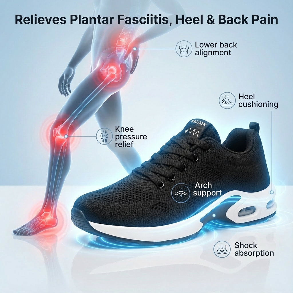 12-Hour Shift Shoes for All-Day Foot, Knee & Back Pain Relief (Copy)