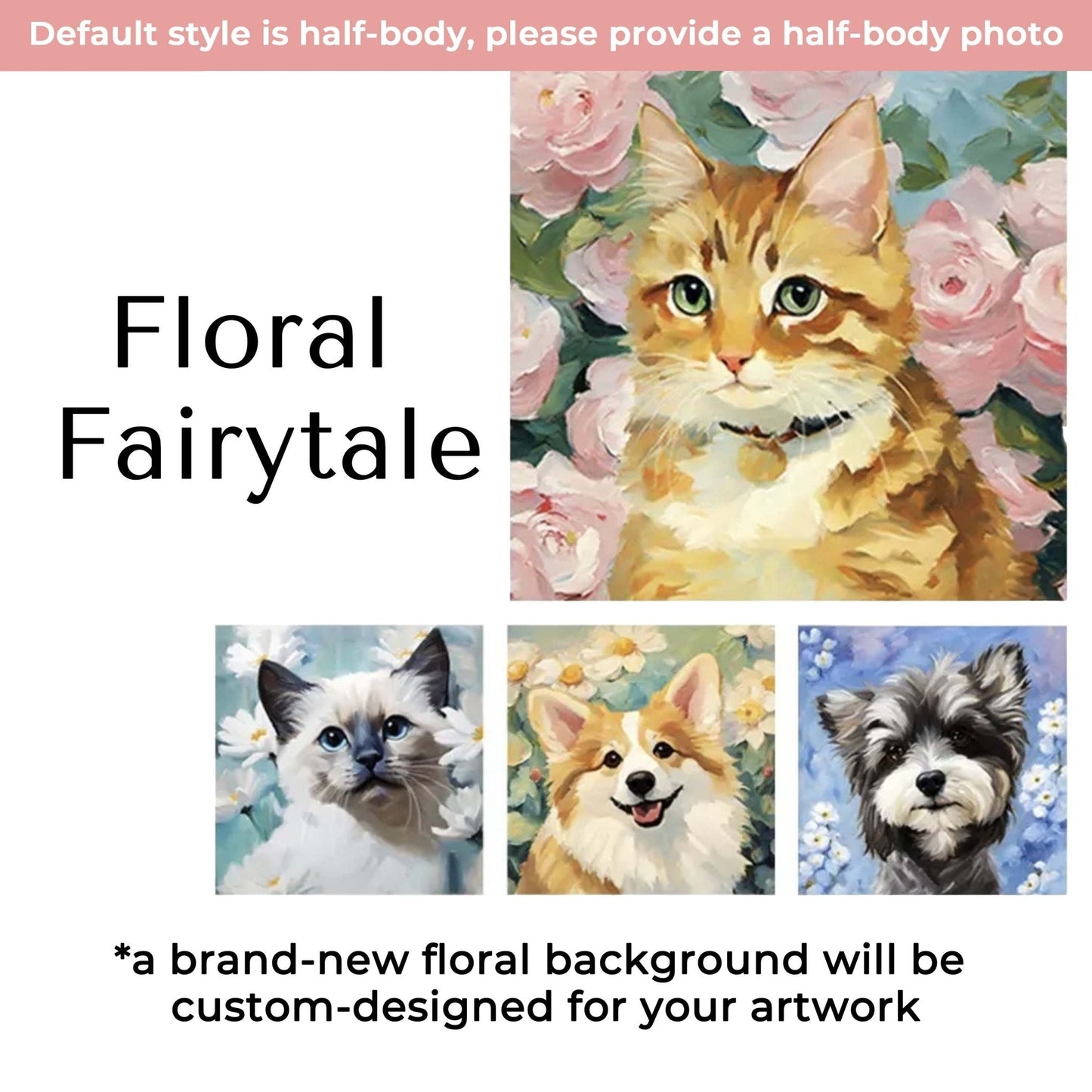 Custom Oil Painting Creative Pet Portrait