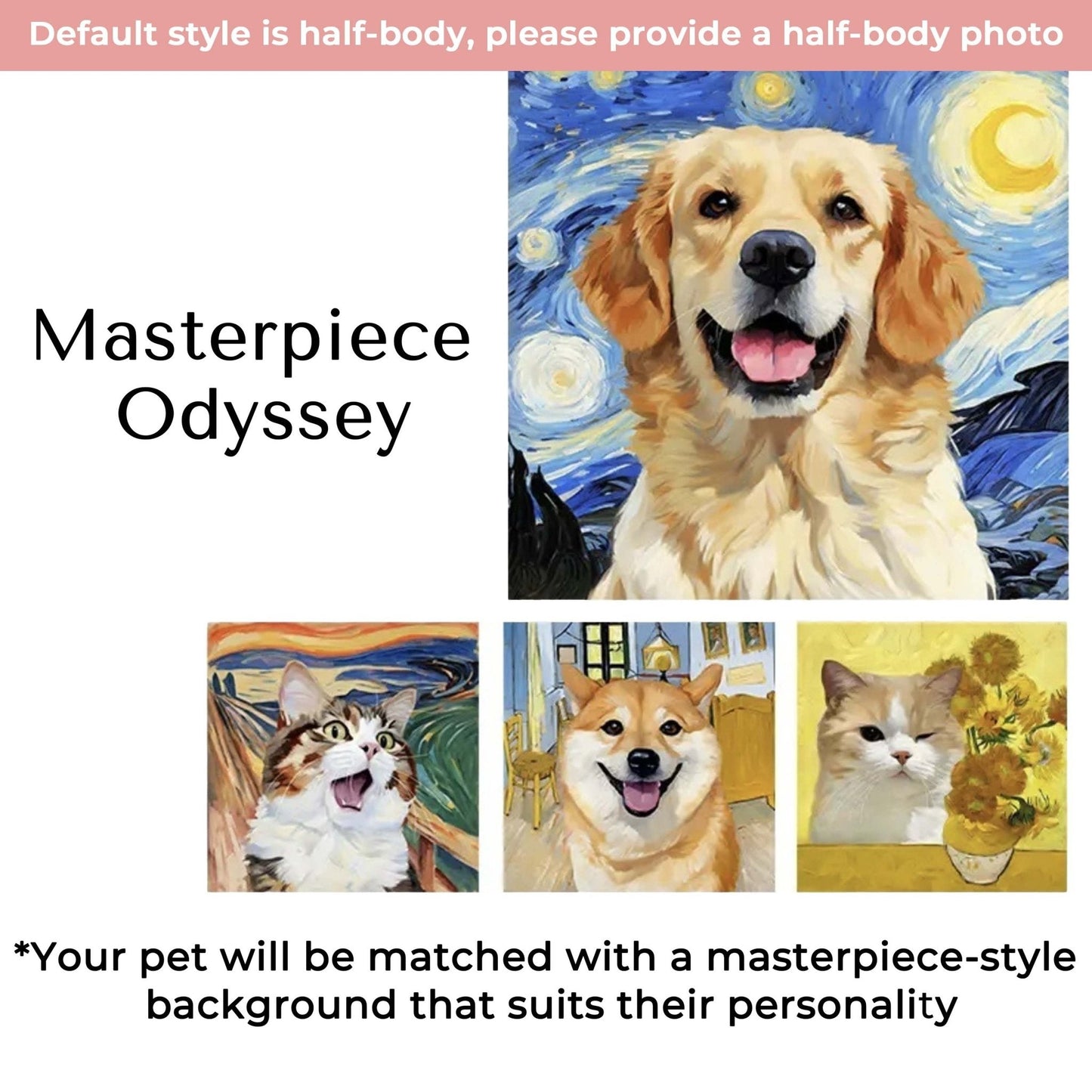 Custom Oil Painting Creative Pet Portrait