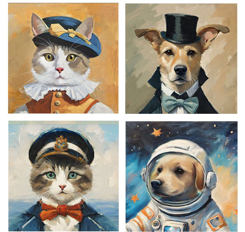 Custom Oil Painting Creative Pet Portrait