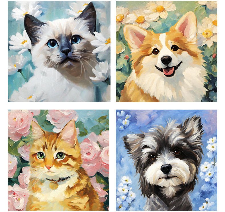 Custom Oil Painting Creative Pet Portrait