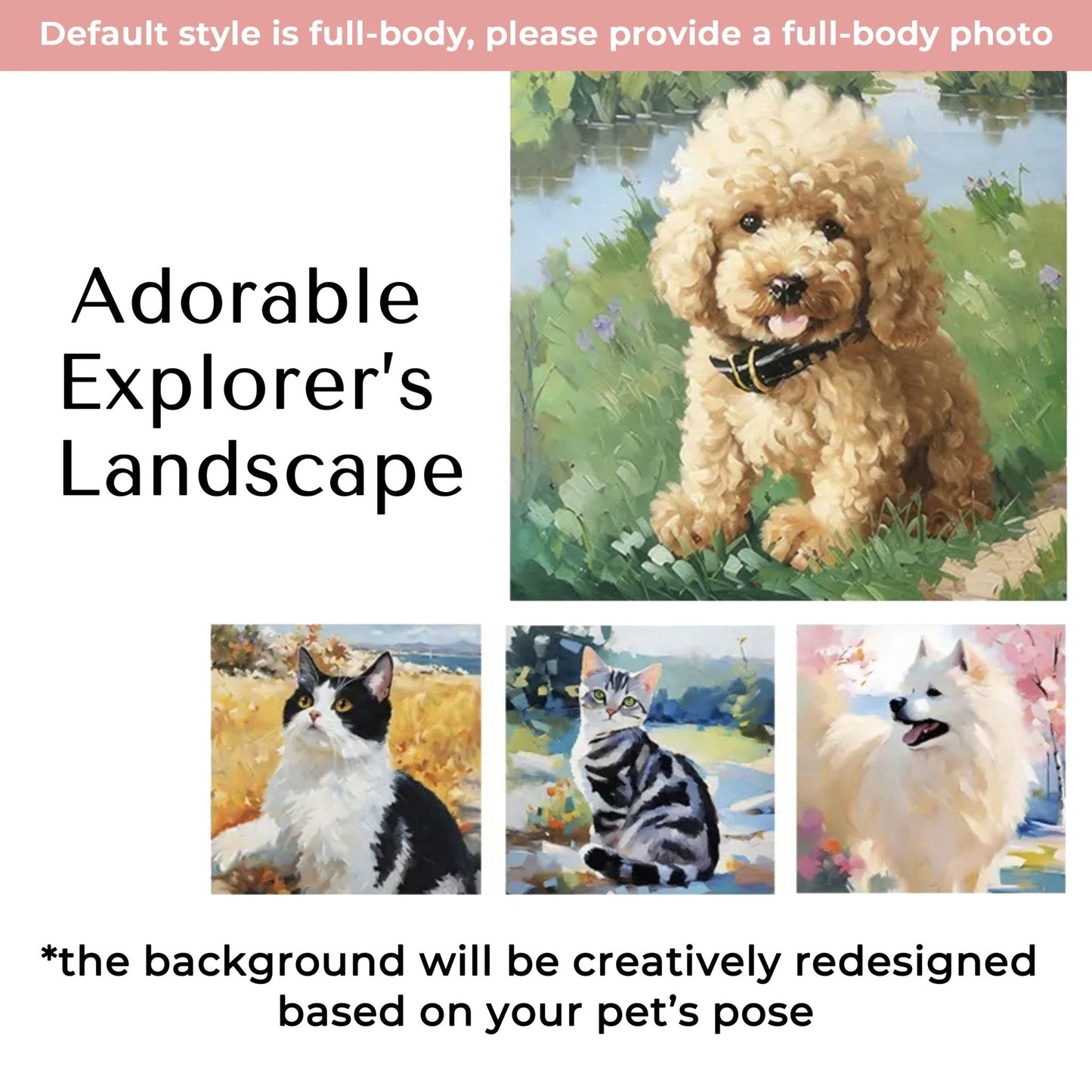 Custom Oil Painting Creative Pet Portrait