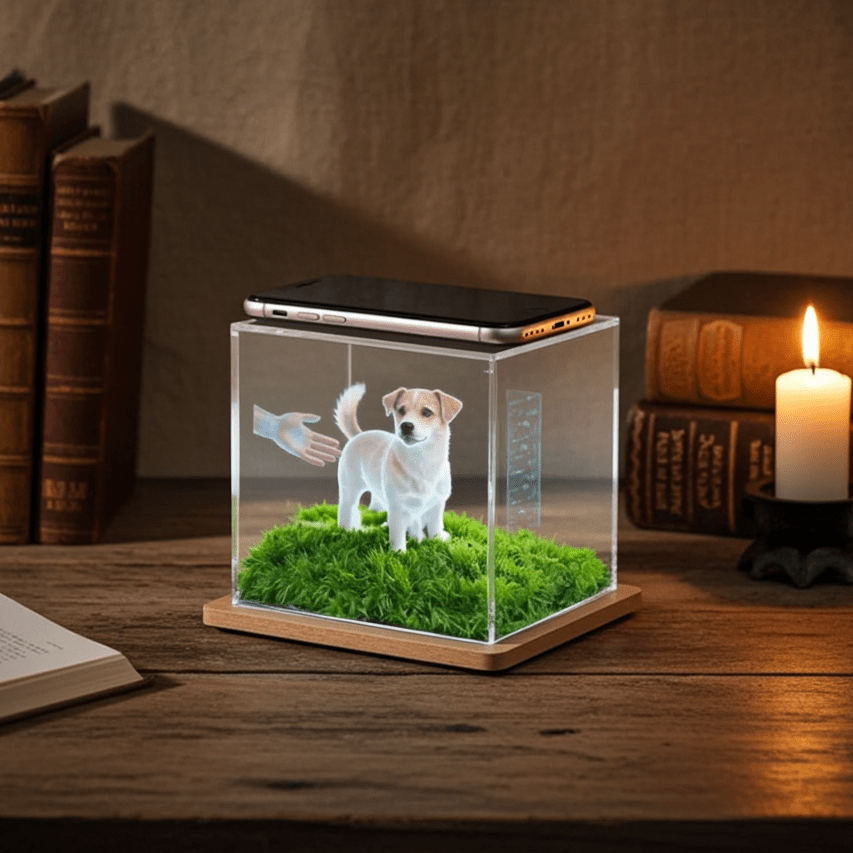 Custom Pet Holographic Memorial Box – DIY Pet Digital Shrine