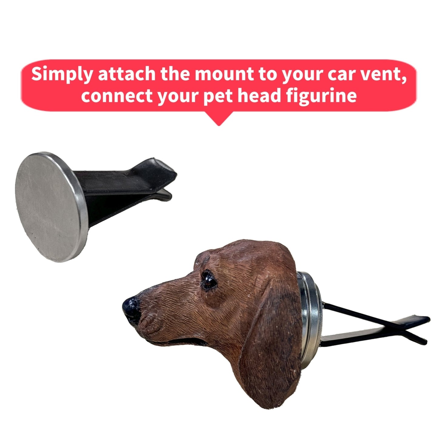 Magnetic Car Mount Clip for Pet Figurine