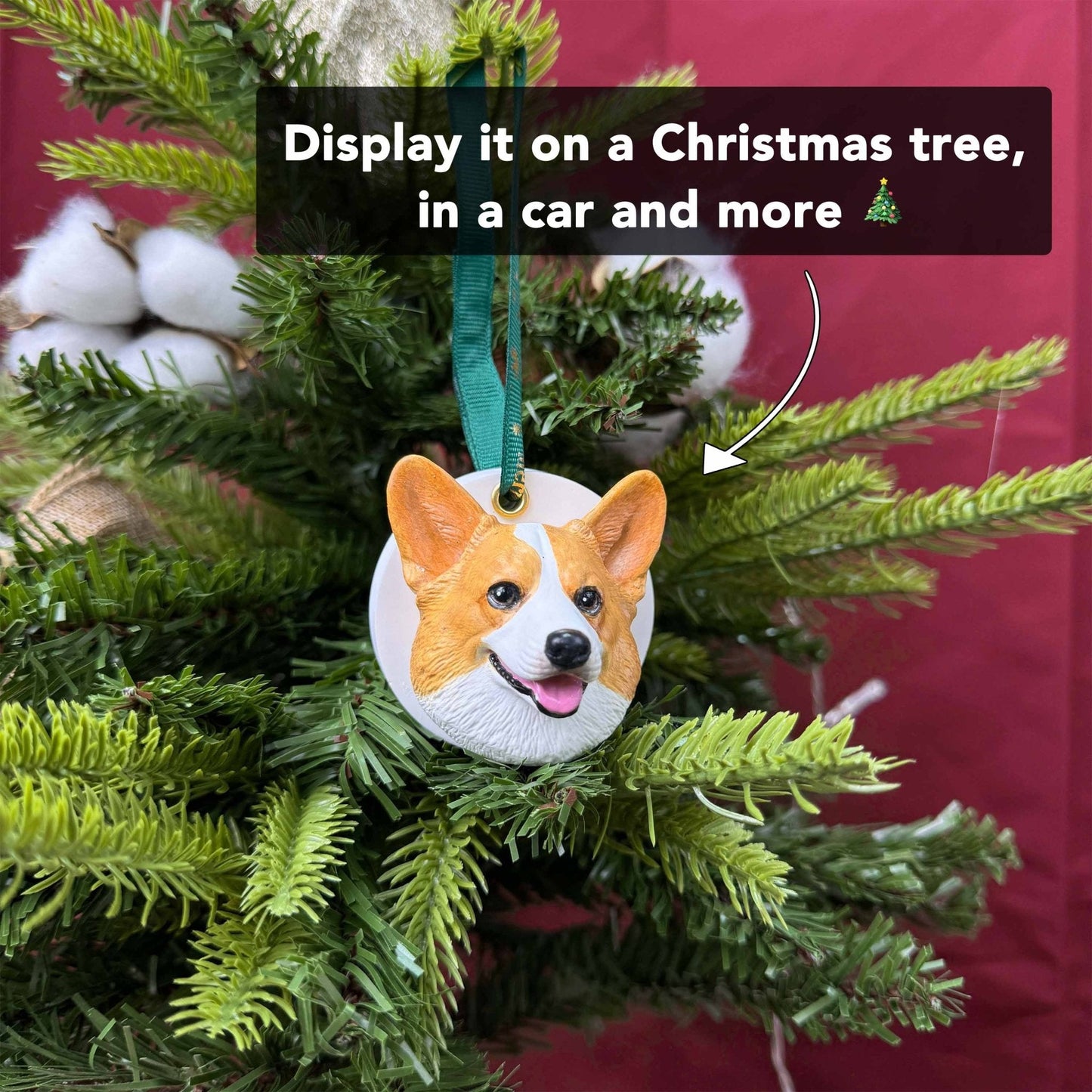 Magnetic Christmas Ornament Adapter for Pet Fridge Magnets