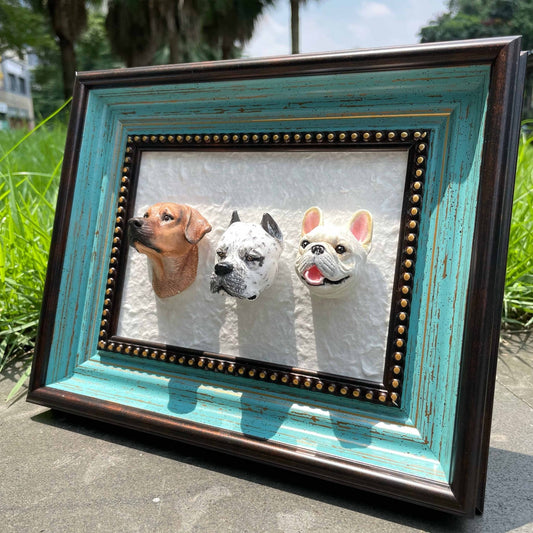 Magnetic Vintage Pet Figurine Display Frame (*Pet Figurine is NOT included)