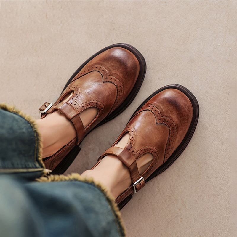 Risla Leather Mary Janes