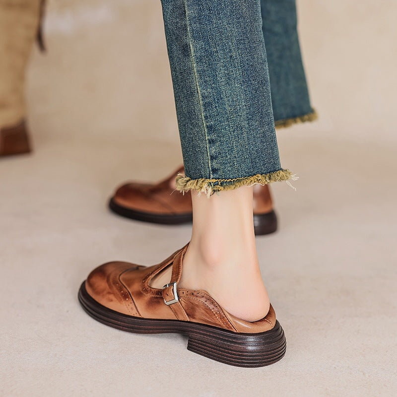 Risla Leather Mary Janes