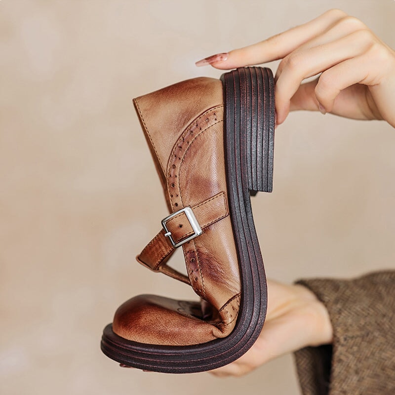 Risla Leather Mary Janes