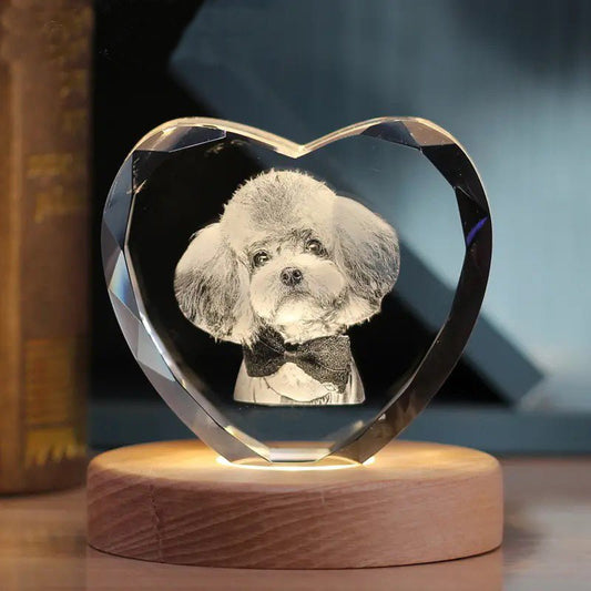 Personalized 3D Laser-Engraved Pet Photo Memorial Crystal™