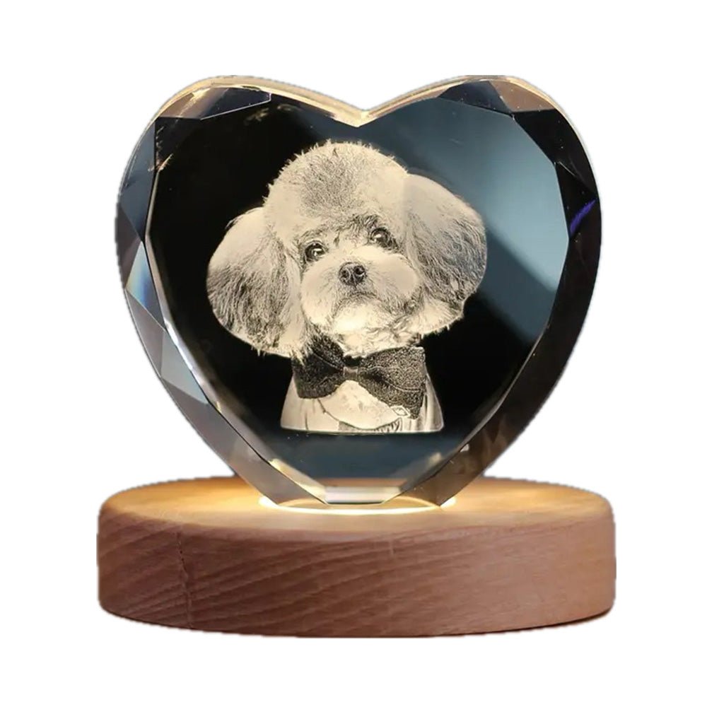 Personalized 3D Laser-Engraved Pet Photo Memorial Crystal™