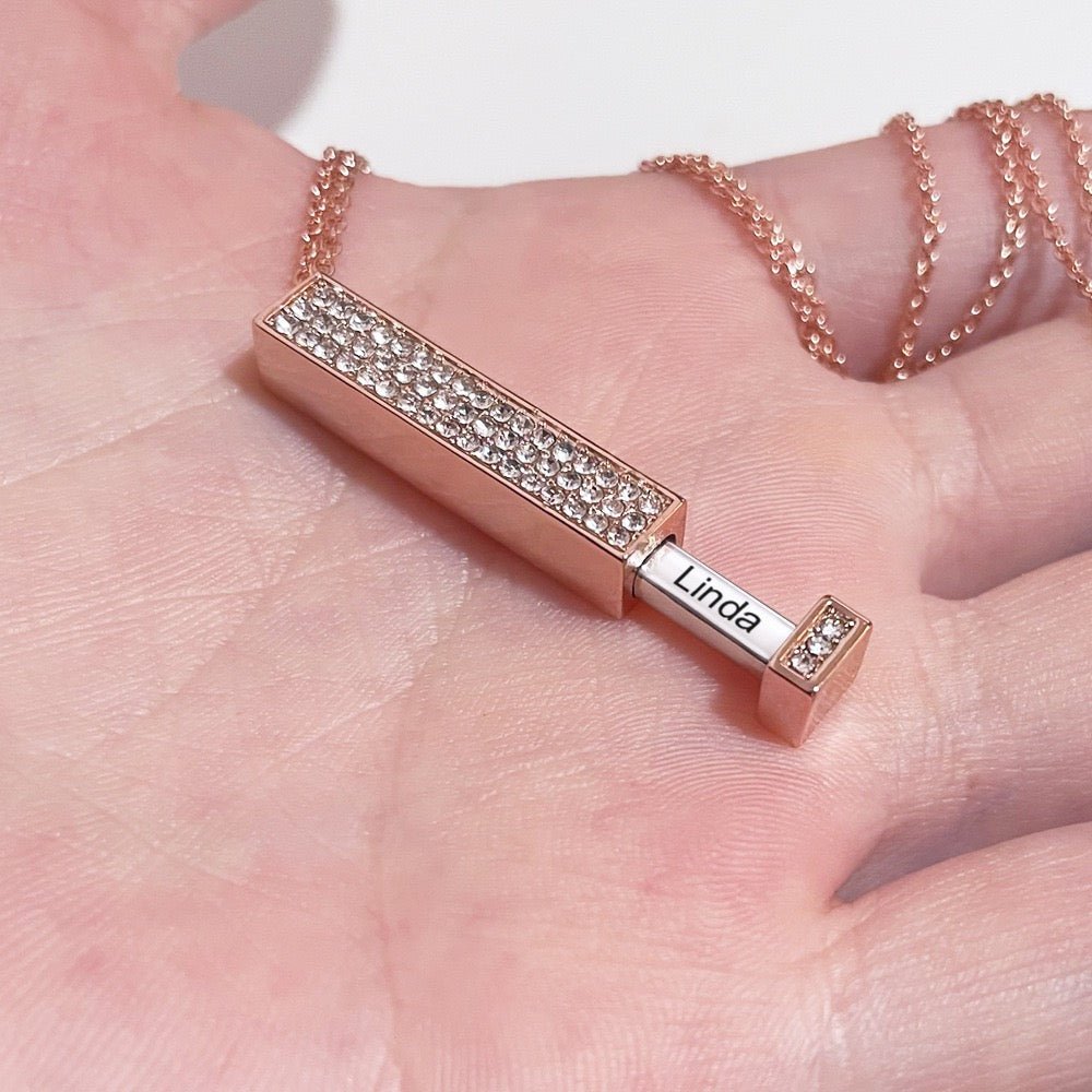 Personalized Hidden Message Bar Necklace™