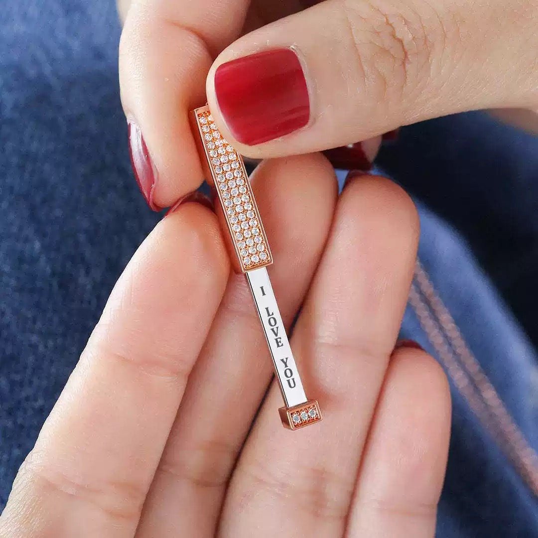 Personalized Hidden Message Bar Necklace™