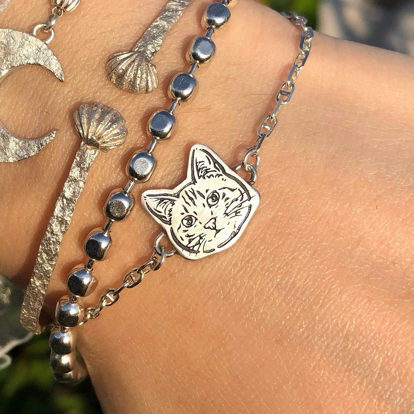 Personalized Life Like Pet Cutout Bracelet