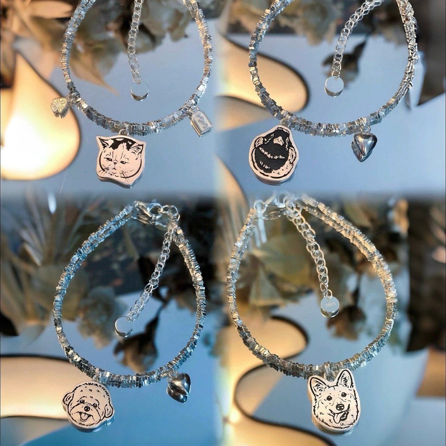 Personalized Life Like Pet Cutout Bracelet