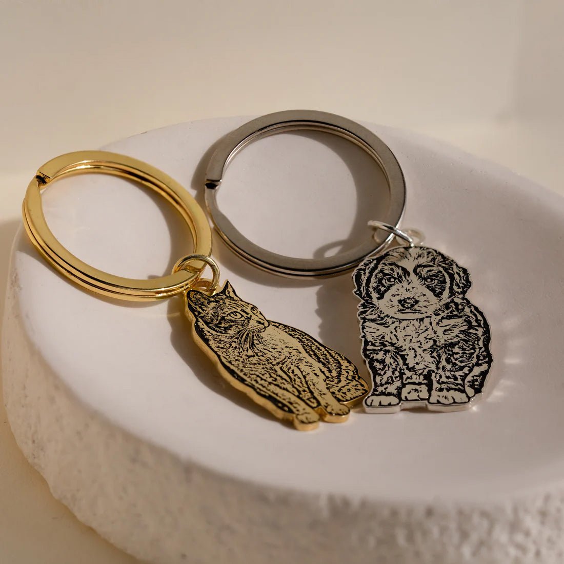 Personalized Life Like Pet Cutout Keychain™