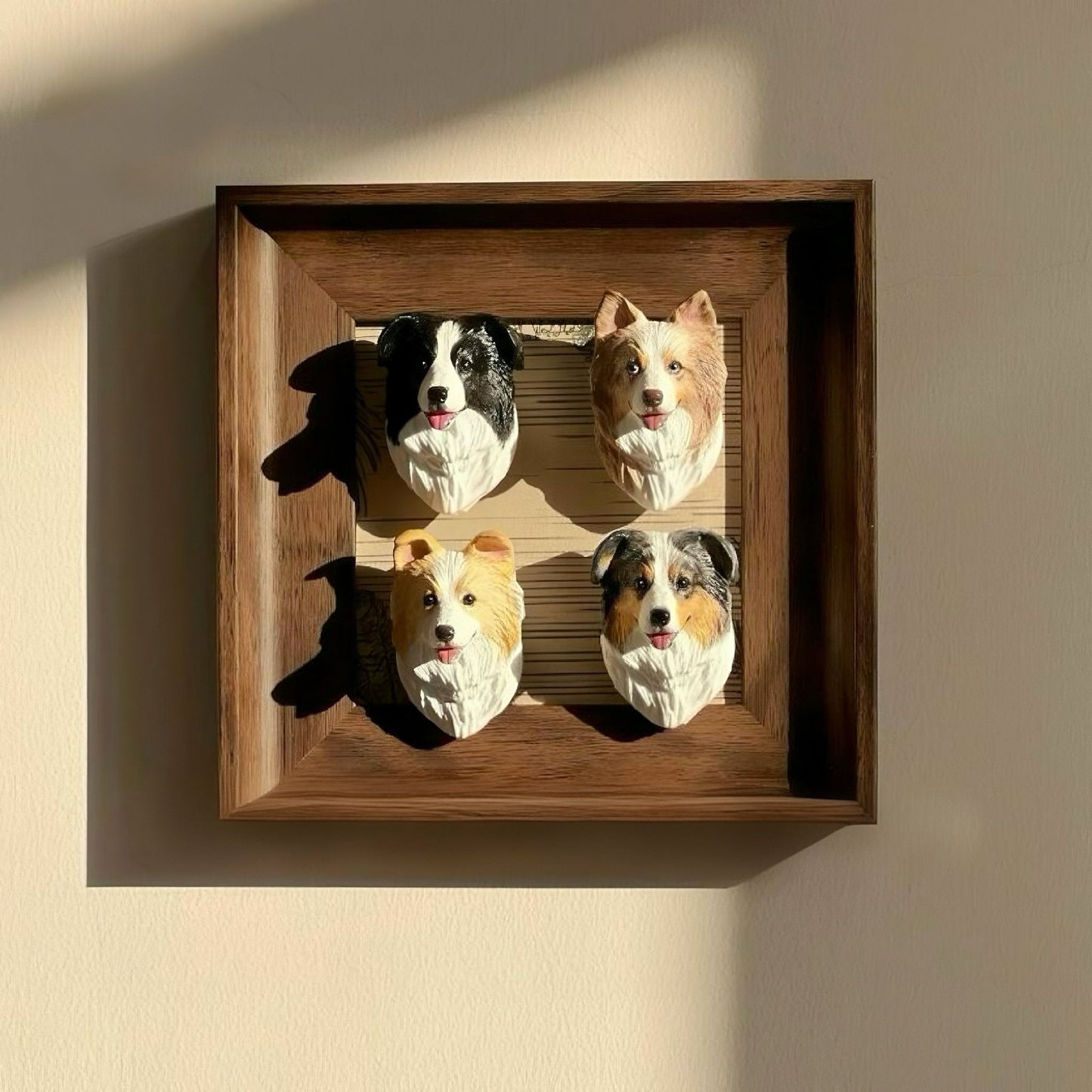 Hand-Engraved Custom Pet Head Fridge Magnet