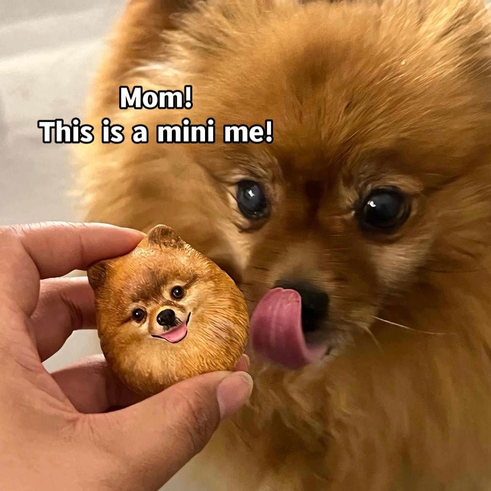 Hand-Engraved Custom Pet Head Fridge Magnet