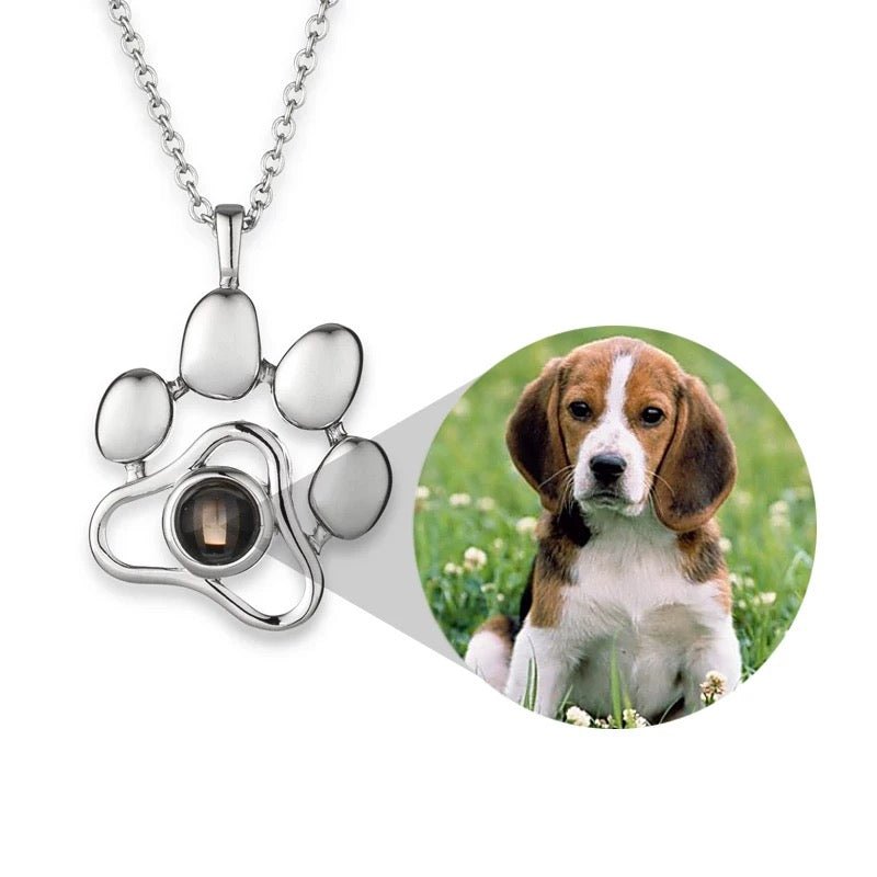 Personalized Paw Projection Photo Necklace™