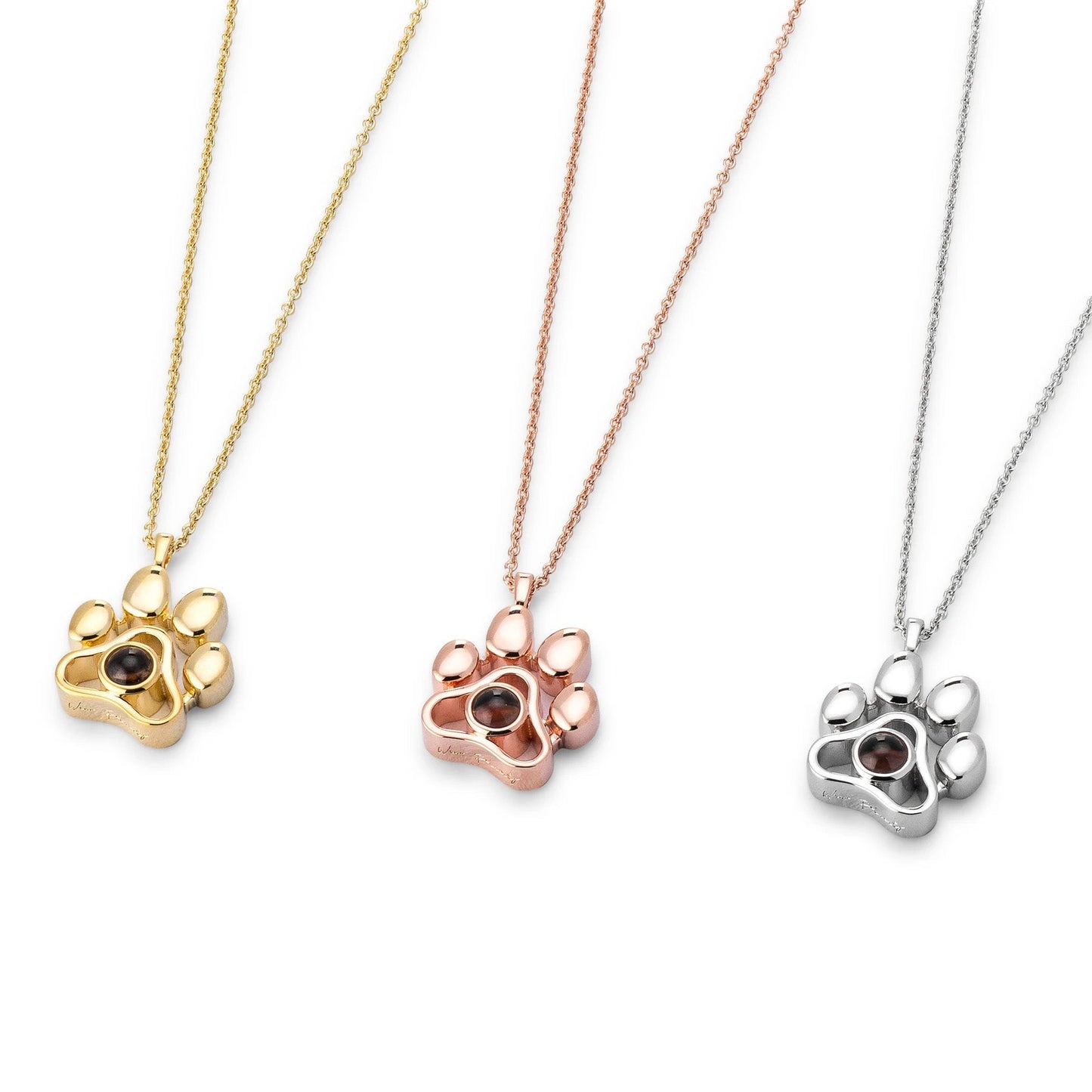 Personalized Paw Projection Photo Necklace™
