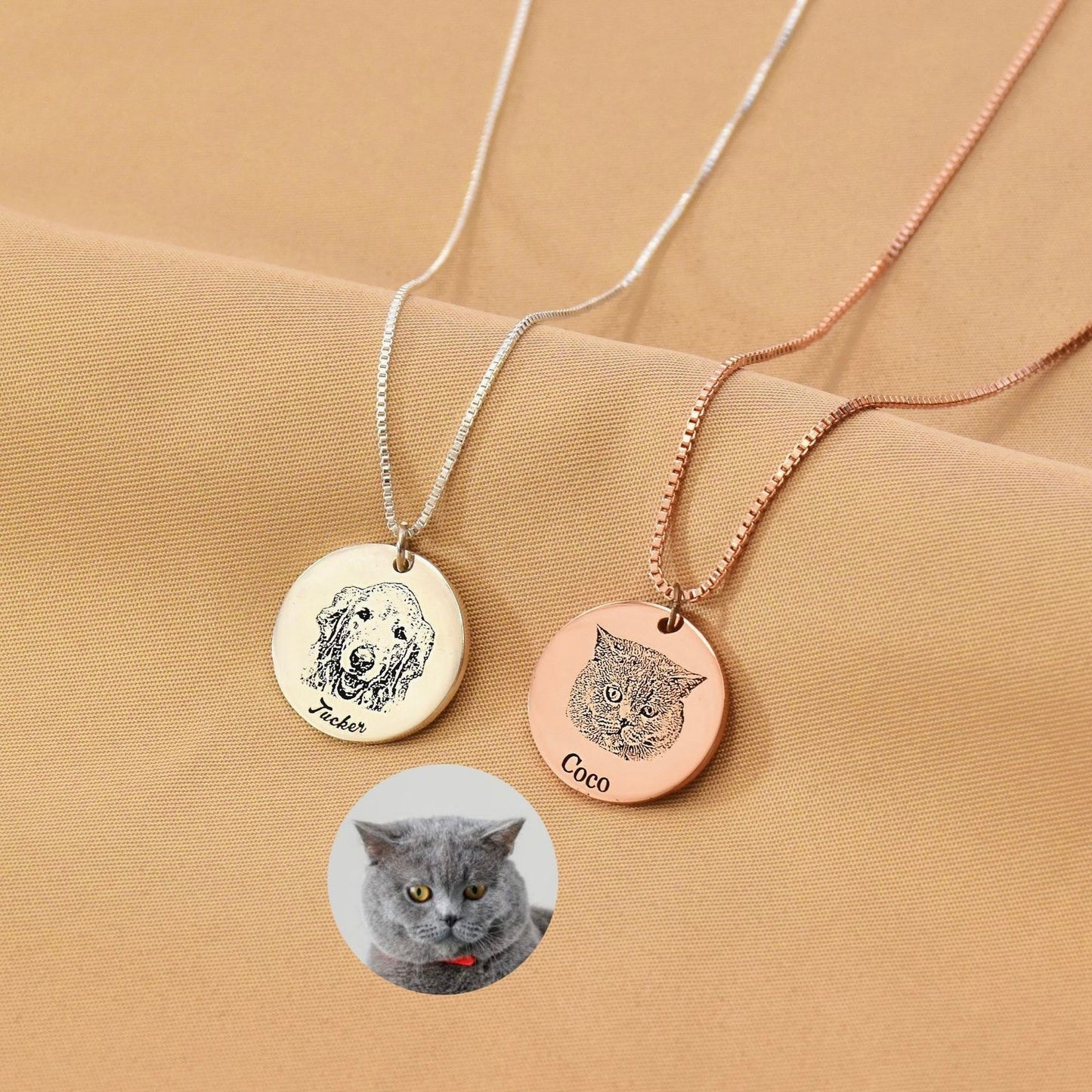 Personalized Pet Face Necklace