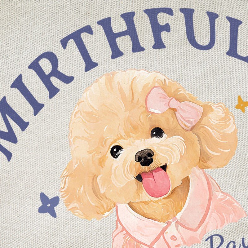 Personalized Pet Portrait Cotton Tote Bag