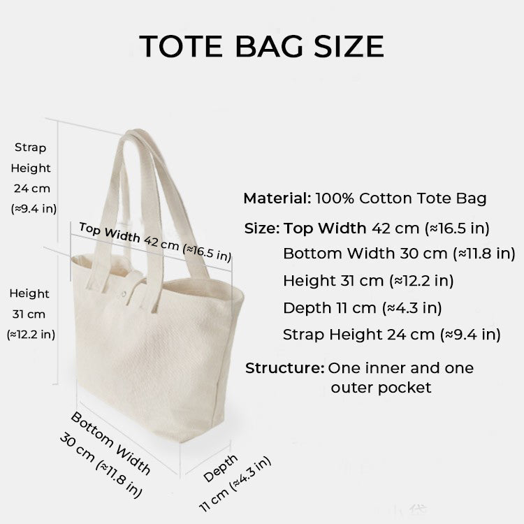 Personalized Pet Portrait Cotton Tote Bag