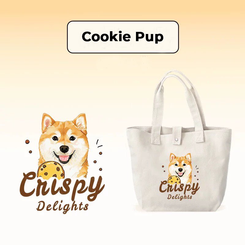 Personalized Pet Portrait Cotton Tote Bag